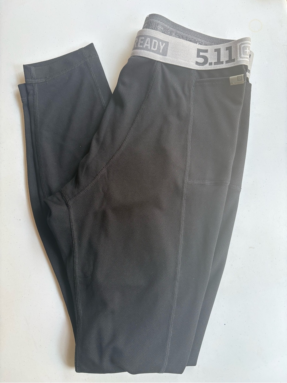 5.11 Tactical Men’s Compression Base Layer Leggings Black - Picture 6 of 6